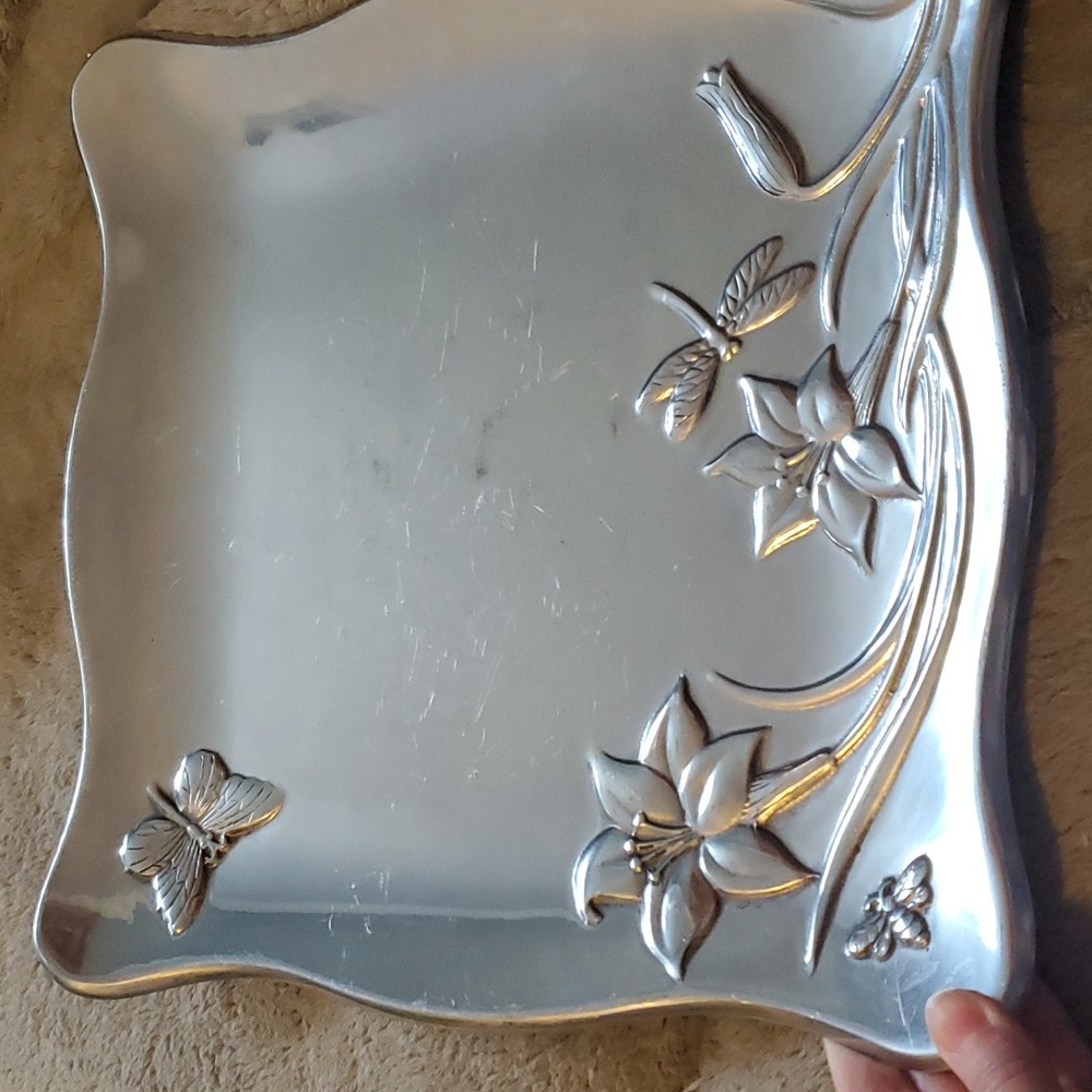 Lenox Butterfly Meadows pewter tray